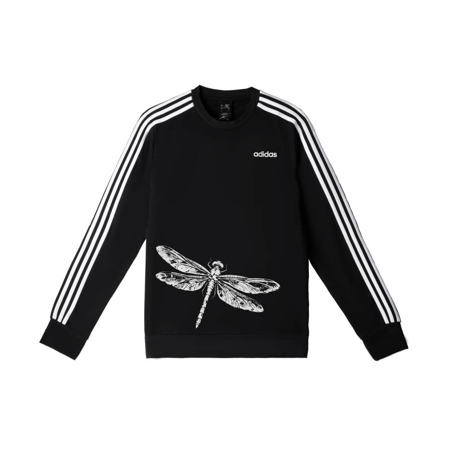 Adidas Adidas Sweatshirts Men's Black Crew Neck Moderate