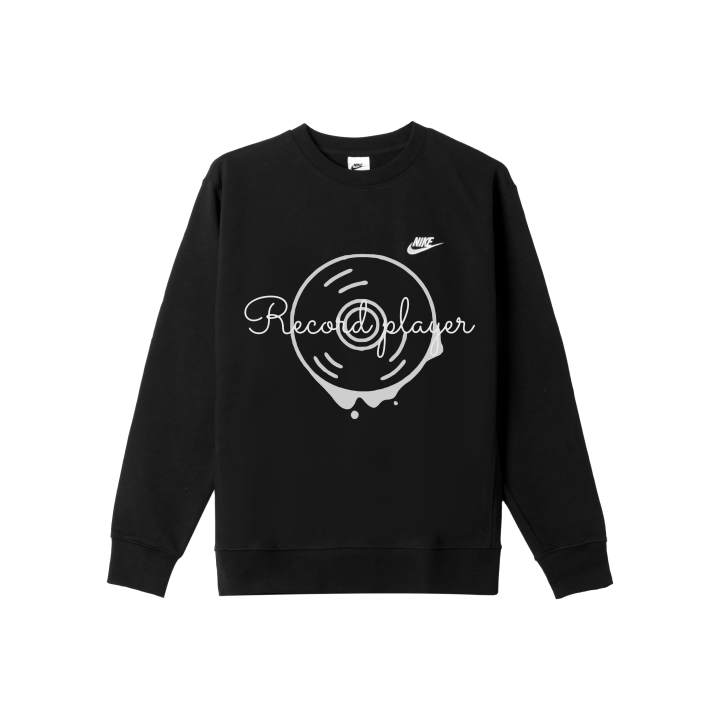 Nike Nike Sweatshirts Men's Black Crew Neck Moderate Regular