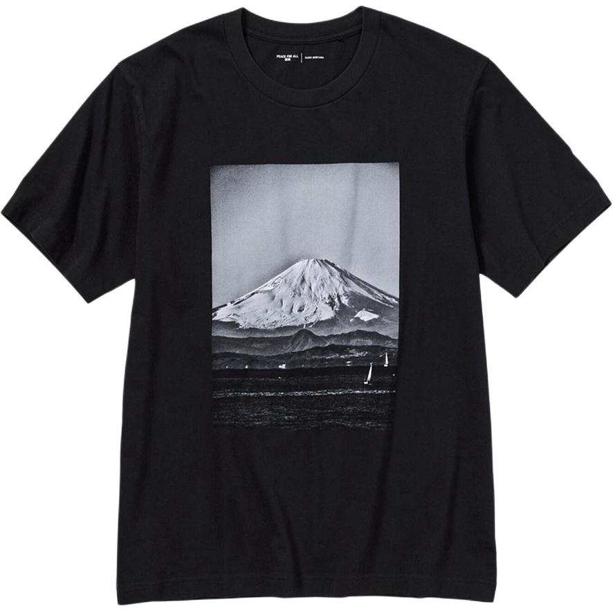 UNIQLO T Shirts Unisex Black Crew Neck