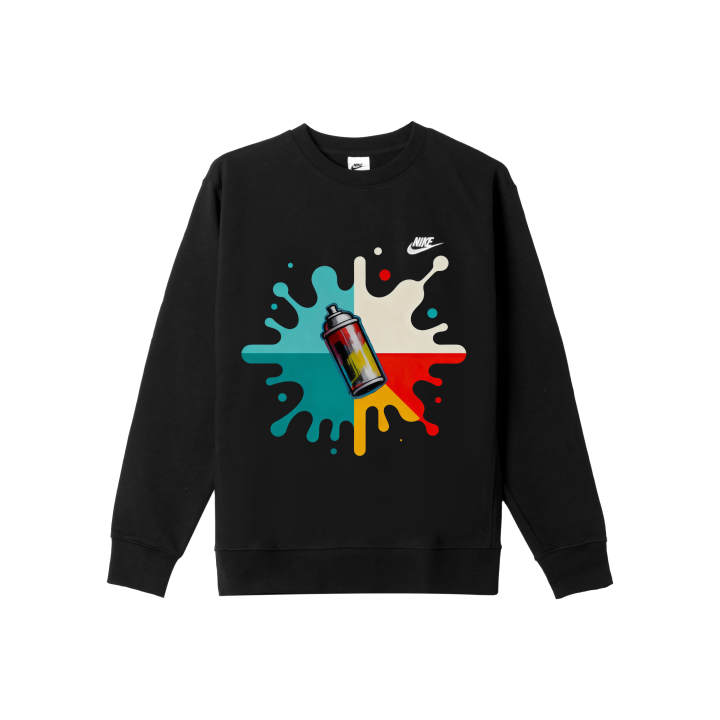 Nike Nike Sweatshirts Men's Black Crew Neck Moderate