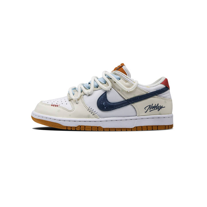 Nike Nike Dunk Sundial Abrasion Resistant Abrasion Resistant Low top Skateboard Shoes Unisex Light Yellow, Blue, Red