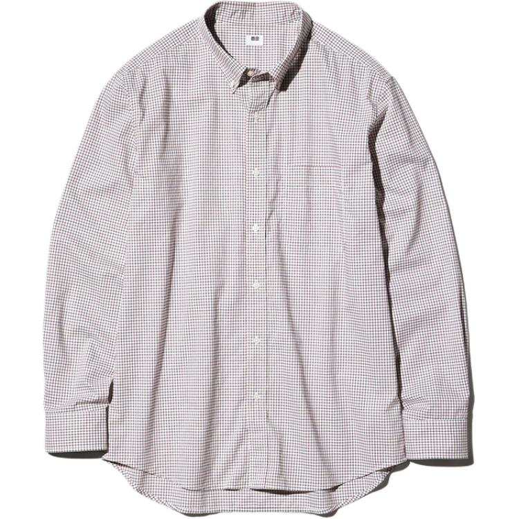 UNIQLO Shirts Unisex 16 Red Moderate