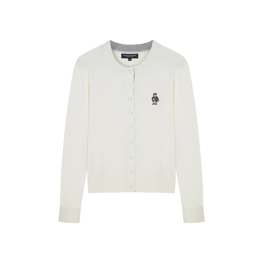 Teenie Weenie Knitwear Women's Crew Neck Moderate Cardigan