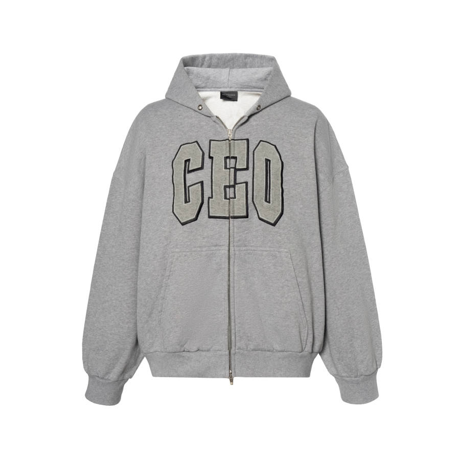 Balenciaga Ceo Embroidered Zipped Hoodie