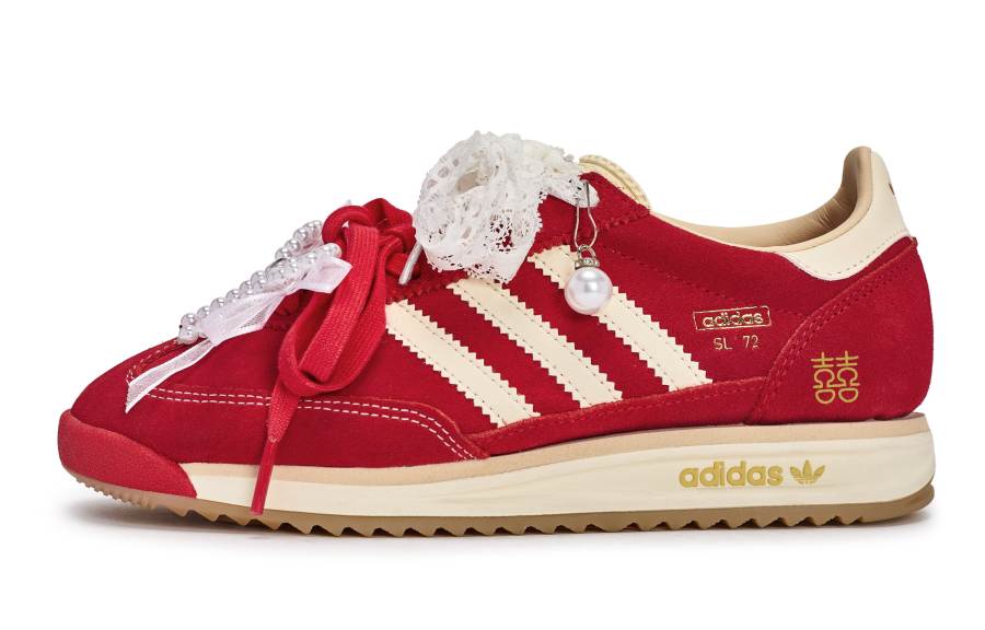 Adidas Originals SL 72 RS Low top Running Shoes Unisex Red White Gold