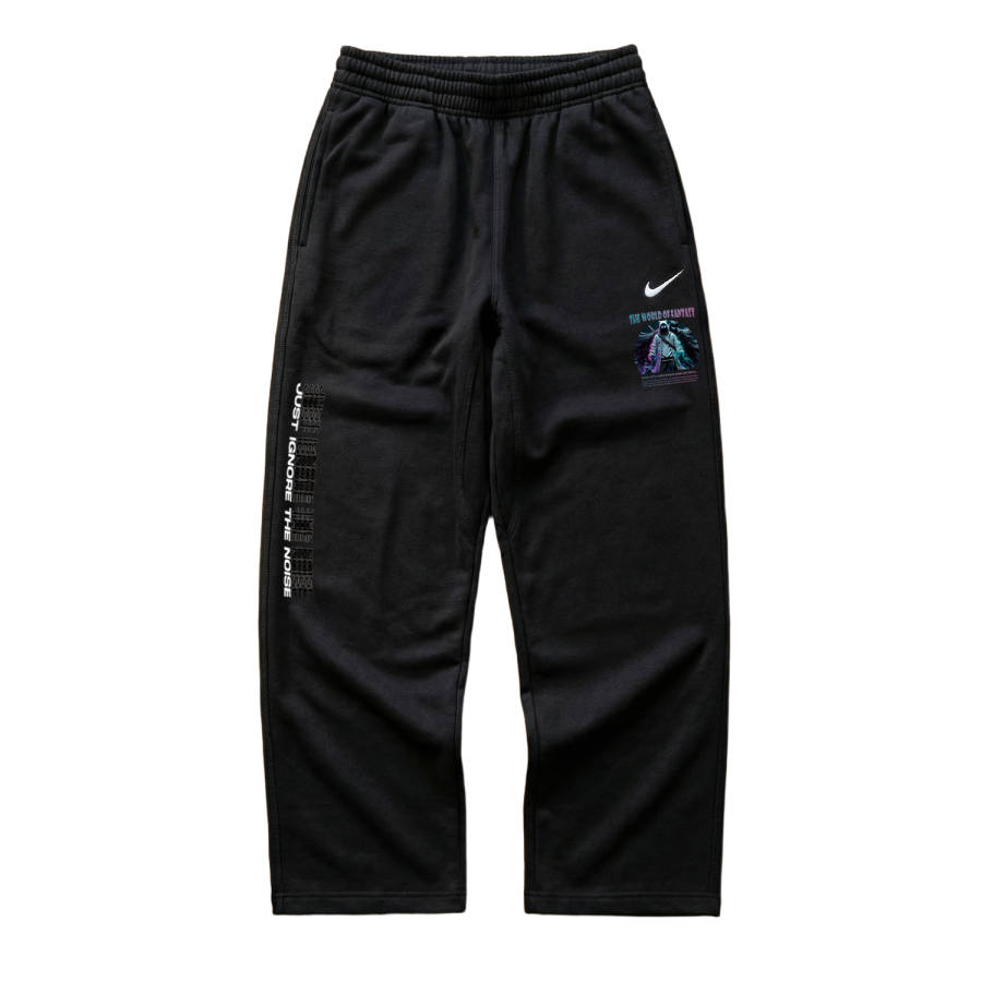Nike Nike Purple Electric Night Spirit AS Nike Club OH Pant Swoosh NF Logo Breathable Fleece Lined Casual Straight Fit