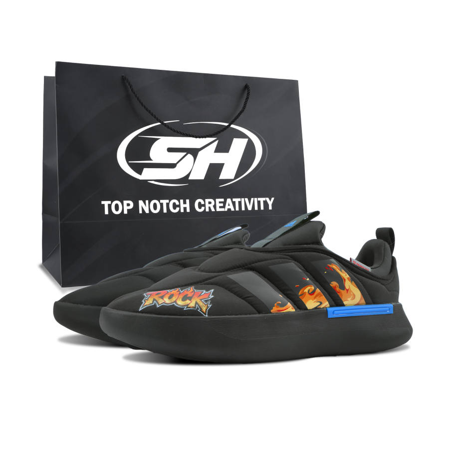 Adidas Adidas Adipuff Fiery Flame, Special Shopping Bag Fabric Support Lightweight Low top Casual Shoes Unisex