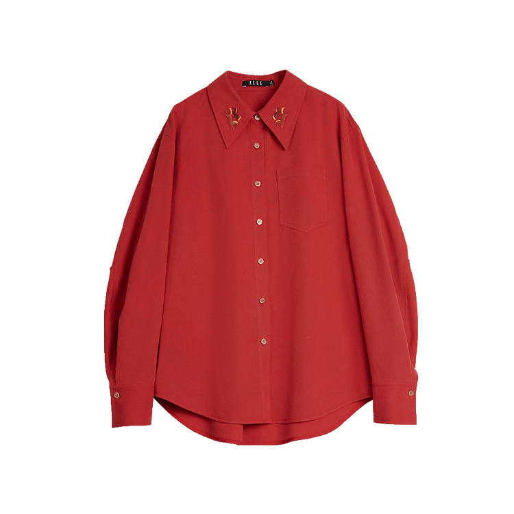 ELLE Shirt Women's Horse Year Limited New Year Battle Robe