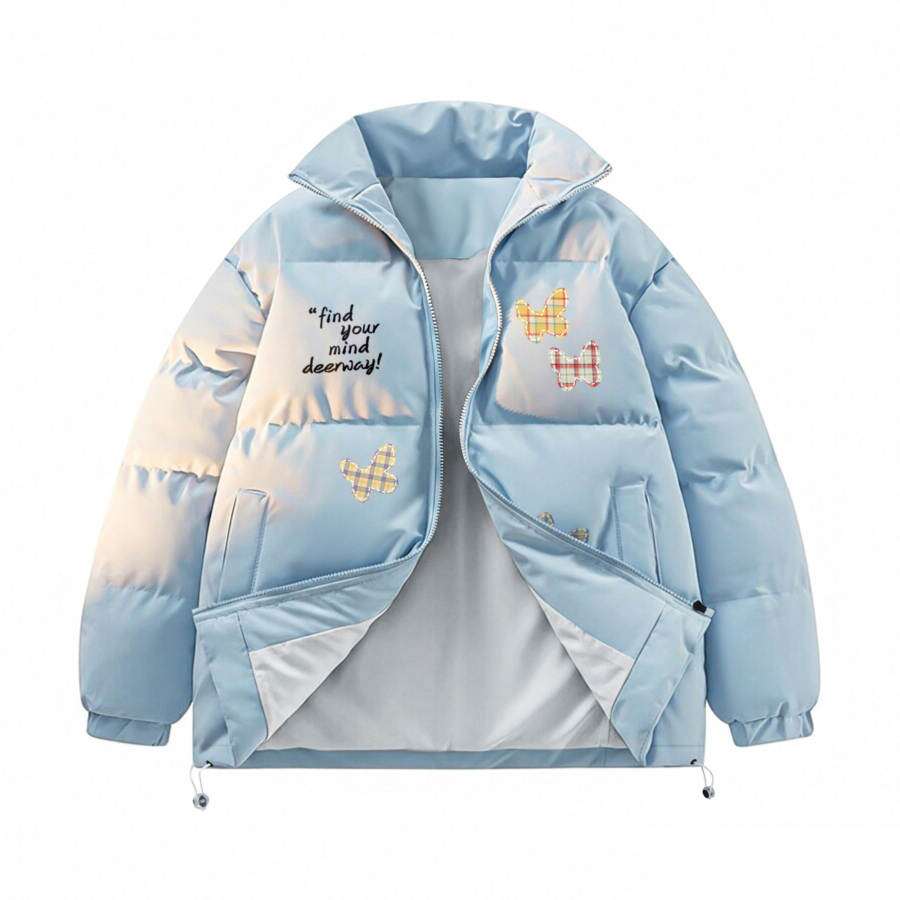 DEERWAY DEERWAY Puffer Jackets Unisex Stand Collar Moderate Padded Puffer Jacket