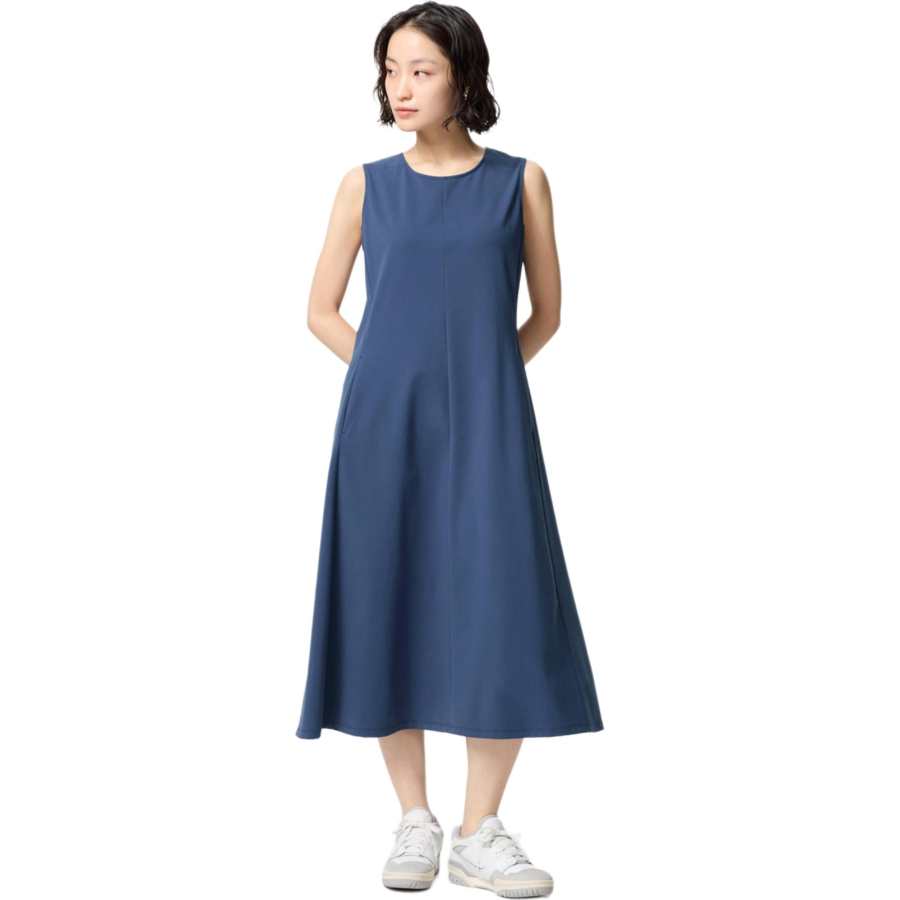 UNIQLO Sleeveless Dress Women's Sea Blue