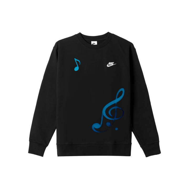Nike Nike Sweatshirts Men's Black Crew Neck Moderate