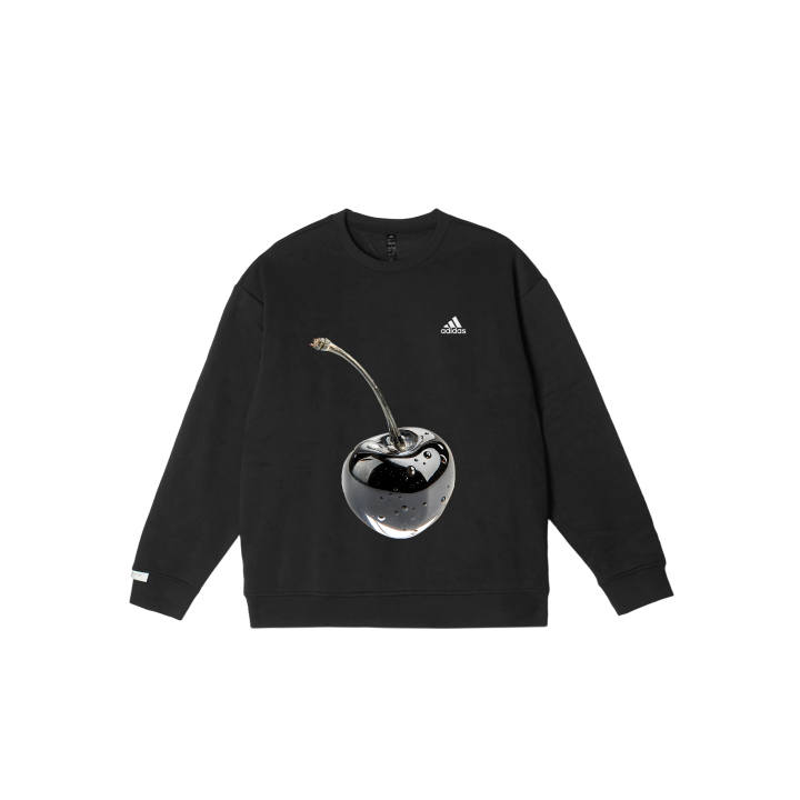 Adidas Adidas LABEL Sweatshirts Unisex Black Crew Neck Moderate