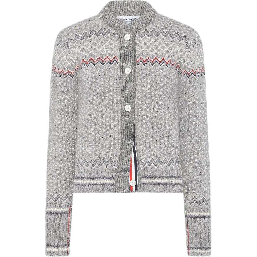 THOM BROWNE THOM BROWNE Fairisle Pattern Knit Cardigan