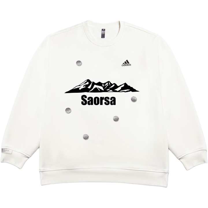 Adidas Adidas Sweatshirts Unisex Ecru Crew Neck Thickened Regular