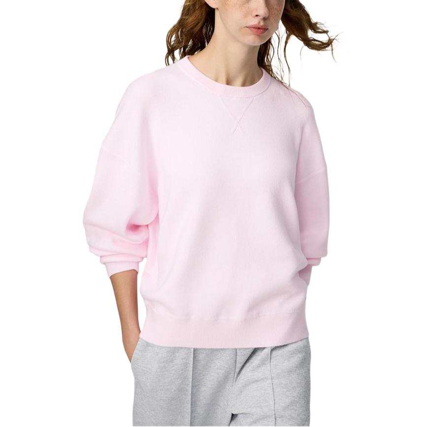 UNIQLO Knitwear Women's Pastel Pink Crew Neck Moderate
