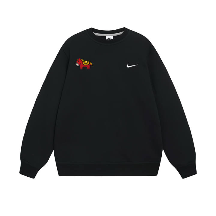 Nike Nike Sweatshirts Unisex Black Crew Neck Moderate Regular