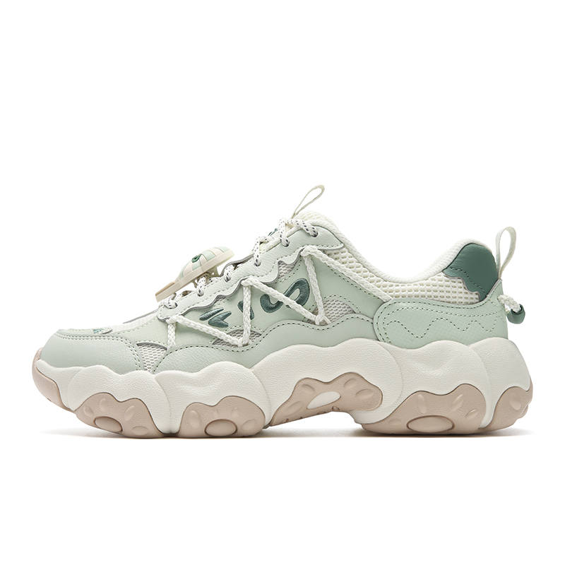 FILA FLUID 6 Cushioning Abrasion Resistant Coverage Lightweight Low top Chunky Sneakers Women's Freshwater Green