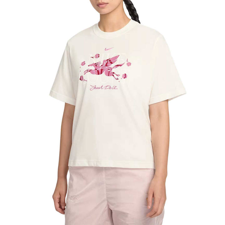 Nike Nike Quick Dry T Shirts Women's Sail White Moderate