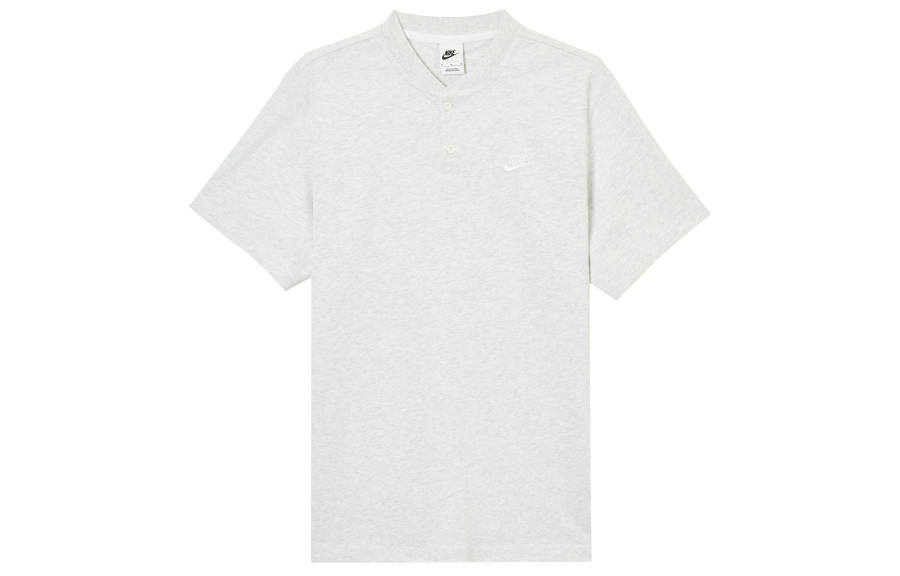 Nike Nike Club T Shirts Men's Gray Crew Neck Moderate