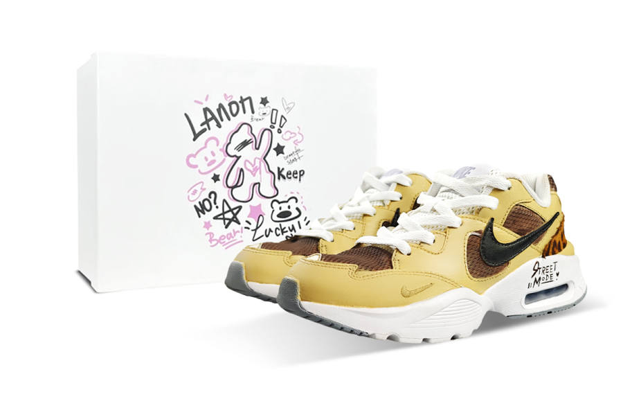 Nike Nike Air Max Fusion Abrasion Resistant Abrasion Resistant Low top Running Shoes Women's Yellow Black
