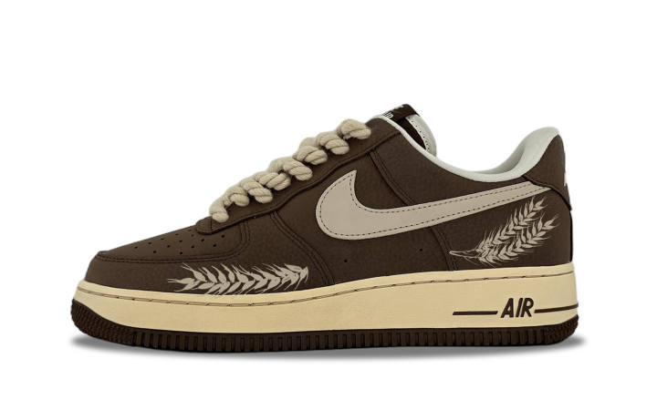 Nike Nike Air Force 1 Wheat Leather Coverage Abrasion Resistant Coverage Abrasion Resistant Low top Skateboard Shoes Unisex