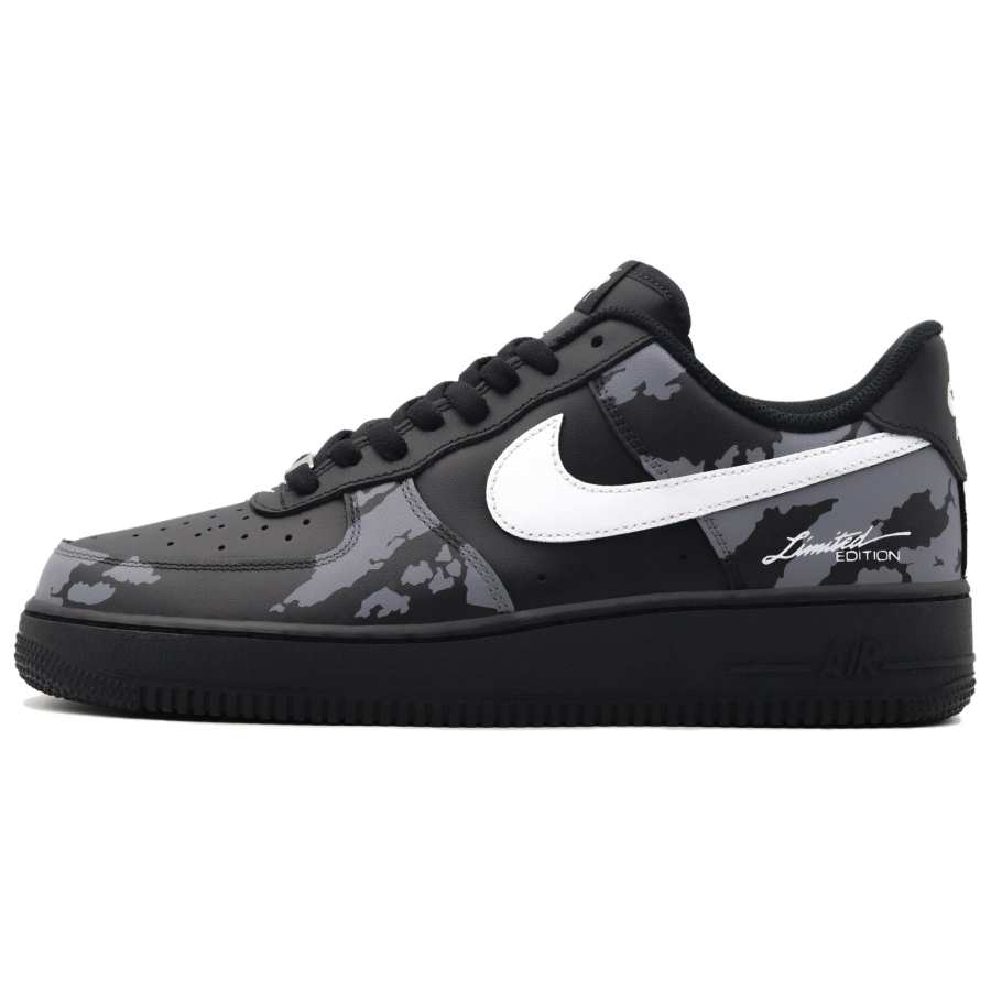 Nike Nike Air Force 1 Snow Mountains Abrasion Resistant Abrasion Resistant Low top Skateboard Shoes Unisex Black Gray