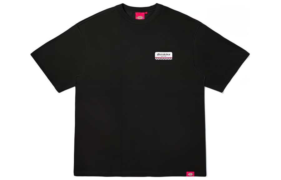 Dickies T Shirts Unisex Black Crew Neck Moderate Straight Fit