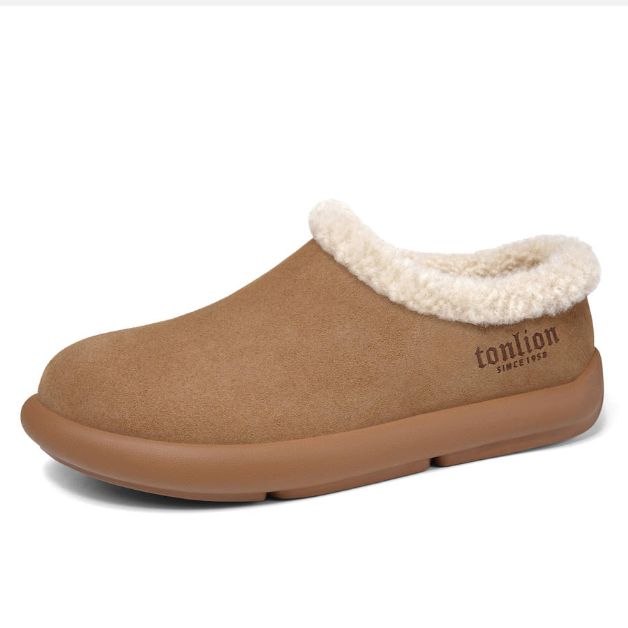 Tonlion Insulated Shoes Unisex Low Top Yellow/Khaki