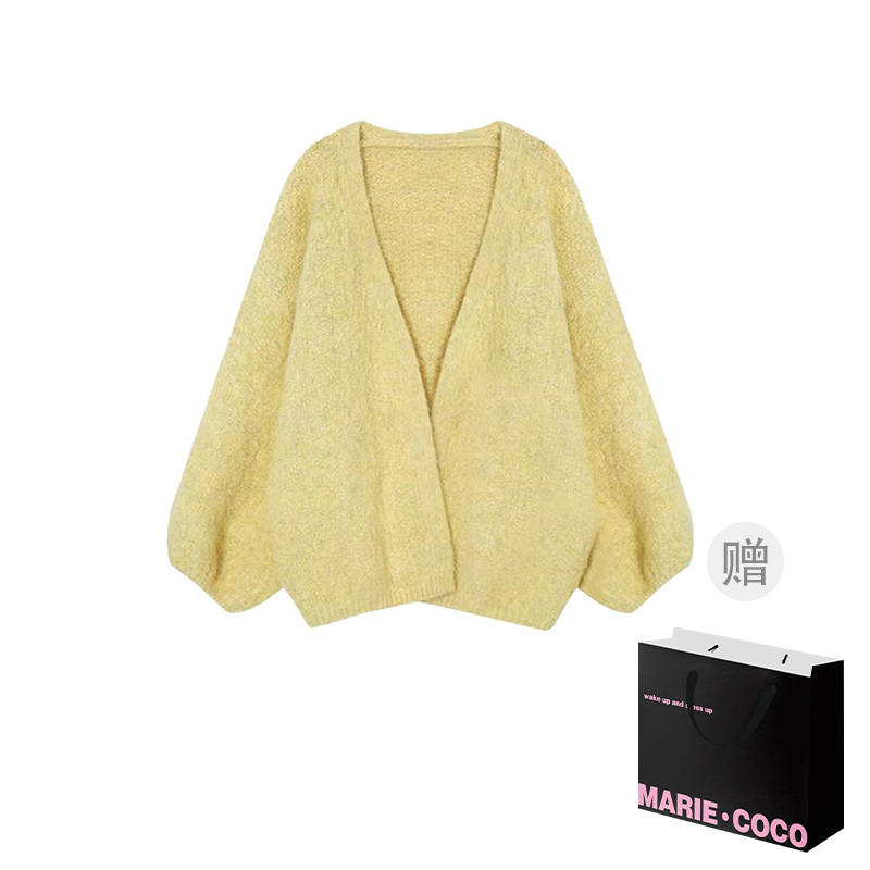 MARIE·COCO Knitwear Women's Cardigan Top V Neck Moderate Cardigan