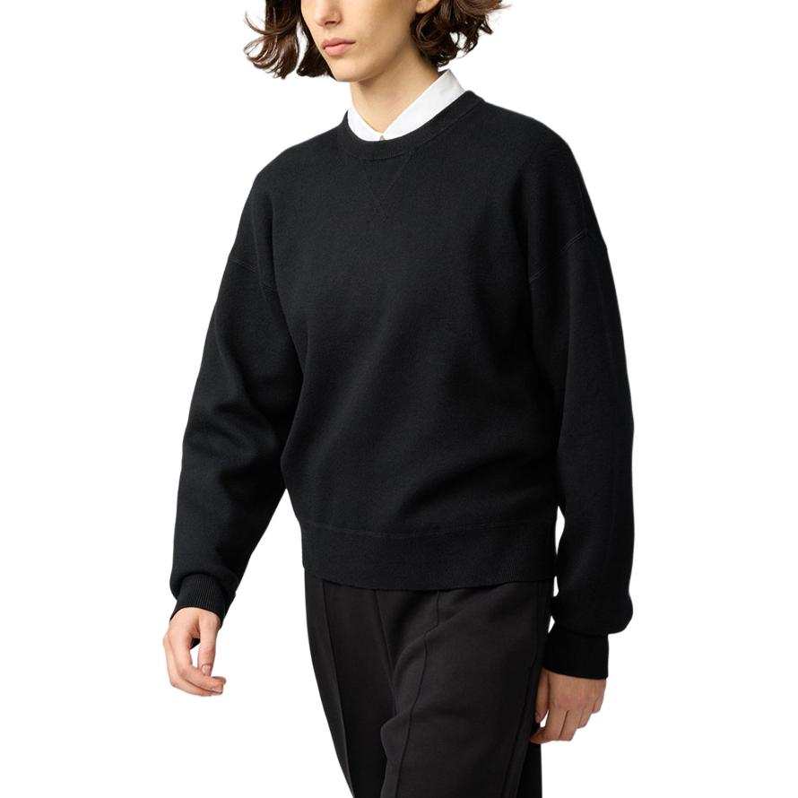 UNIQLO Knitwear Women's Black Crew Neck Moderate