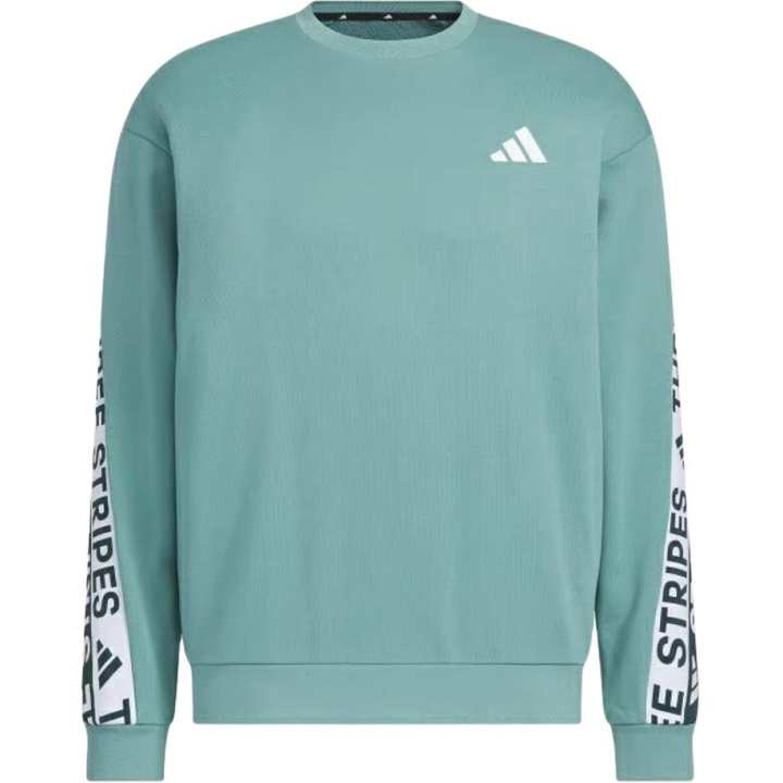 Adidas Adidas Sweatshirts Men's Green Crew Neck Thickened