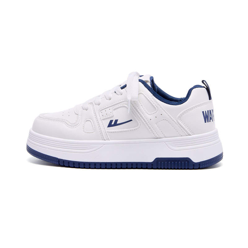 Warrior Synthetic Leather Slip Resistant Abrasion Resistant Low top Skateboard Shoes Unisex
