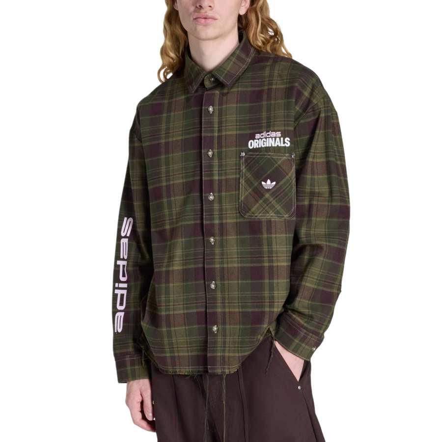 Adidas Originals Checked Flannel Work Shirt