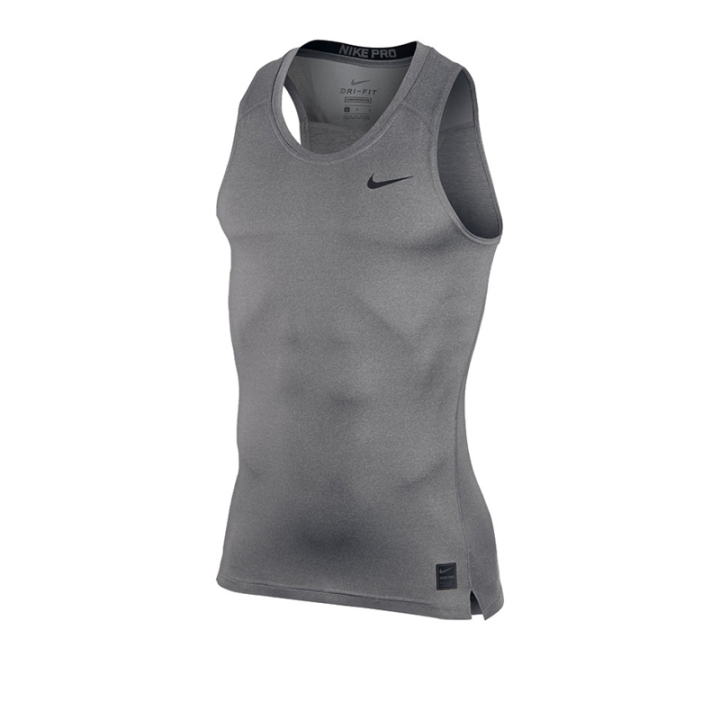 Nike Nike Dri Fit Tank Tops Men's Gray Crew Neck Moderate Other