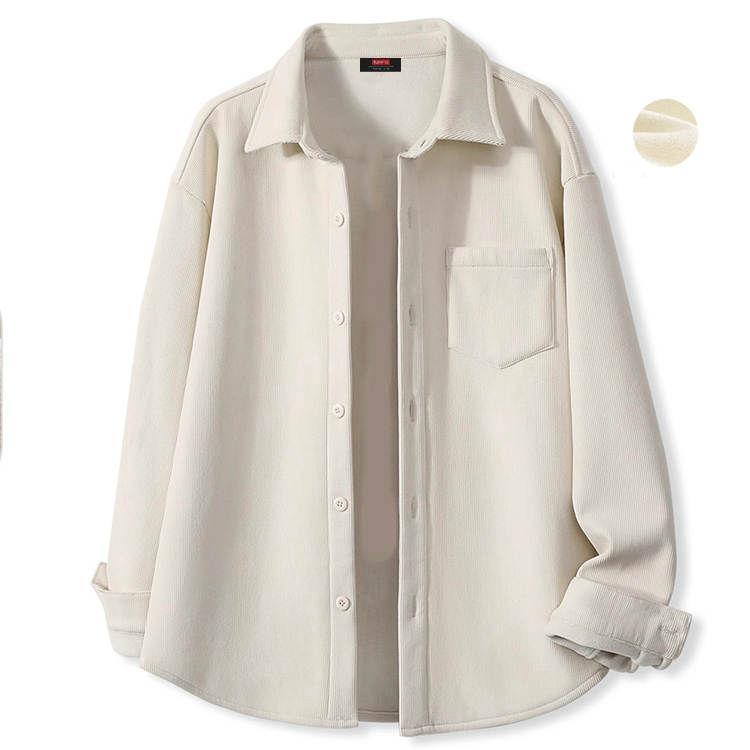 BALENO Shirts Women's Lapel Thickened And Fleece Lined Other