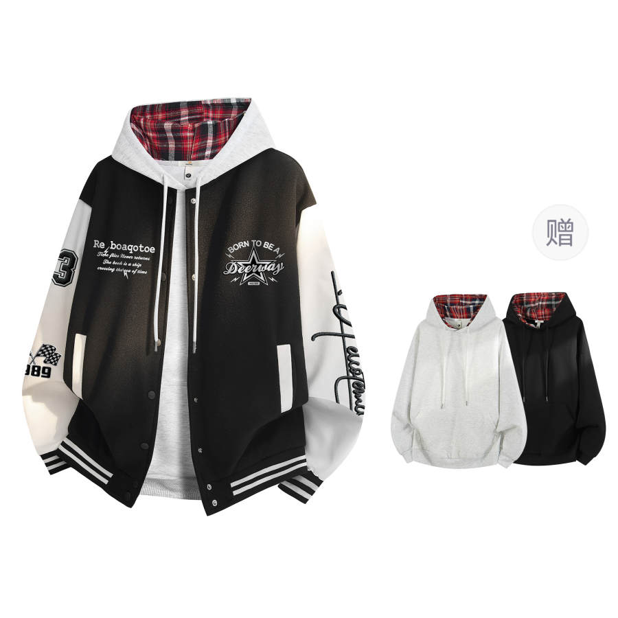 DEERWAY DEERWAY Jackets Unisex Baseball Collar Moderate