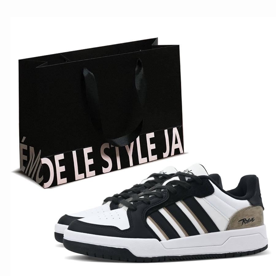Adidas Neo Entrap Black Brown, Classic, Shopping Bag Low top Vintage Basketball Shoes Unisex