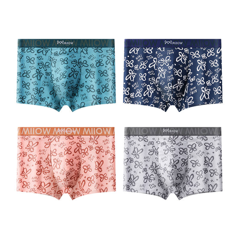 MIIOW MIIOW Trend Party Series Boxer Briefs Men's 4 Pack