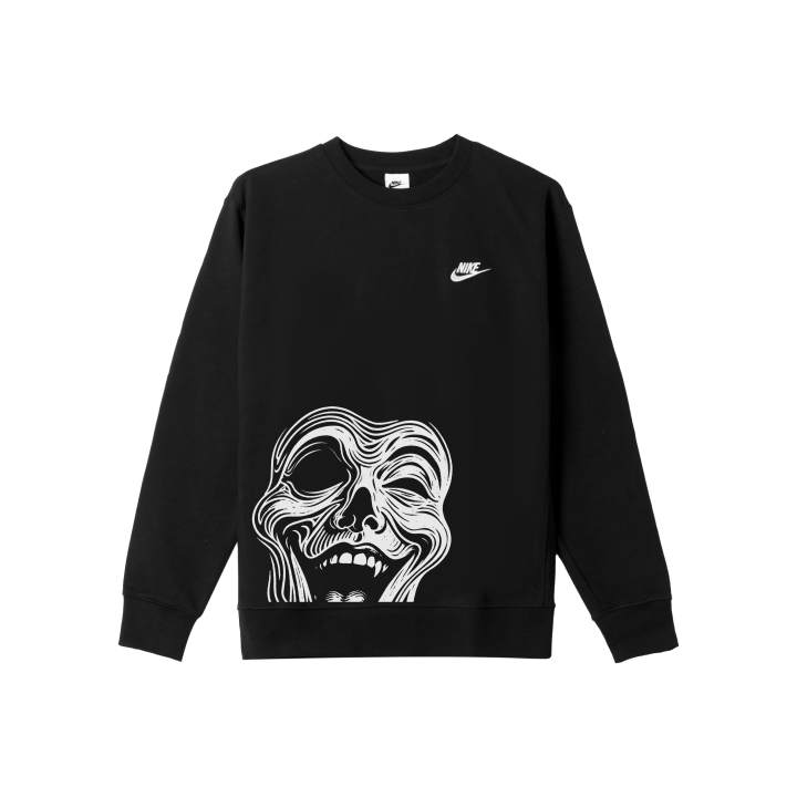 Nike Nike Sweatshirts Men's Black Crew Neck Moderate Regular