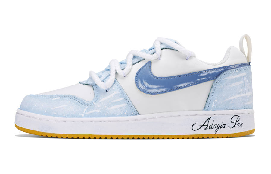 Nike Nike Court Borough Cushioning Abrasion Resistant Cushioning, Wear Resistant Low top Skateboard Shoes Men's Blue