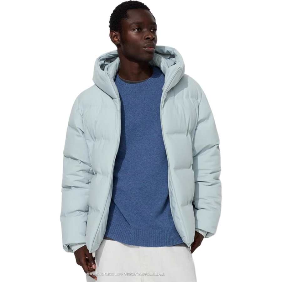 UNIQLO Down Jacket Men's Light Blue