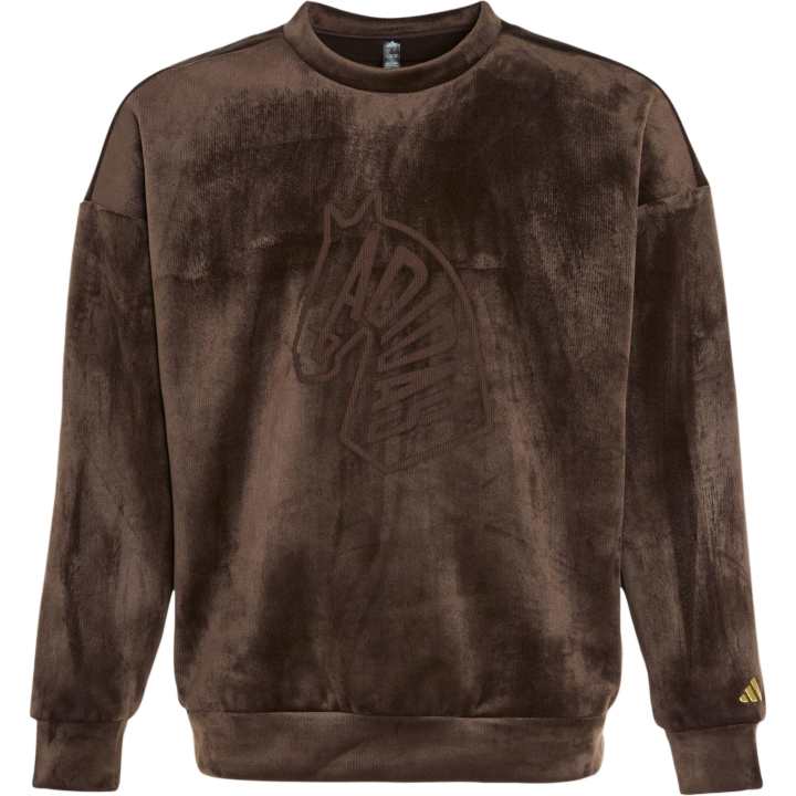 Adidas Adidas GRAPHIC CREW SWEATSHIRT Horse Year Limited CNY Edition, Fleece Lined Loose Fit Crew Neck Pullover Sweatshirt