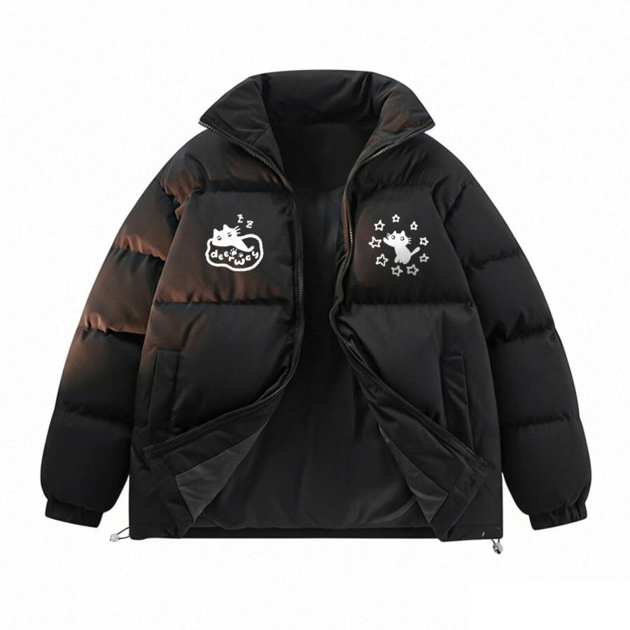 DEERWAY DEERWAY Puffer Jackets Unisex Stand Collar Moderate Padded Puffer Jacket