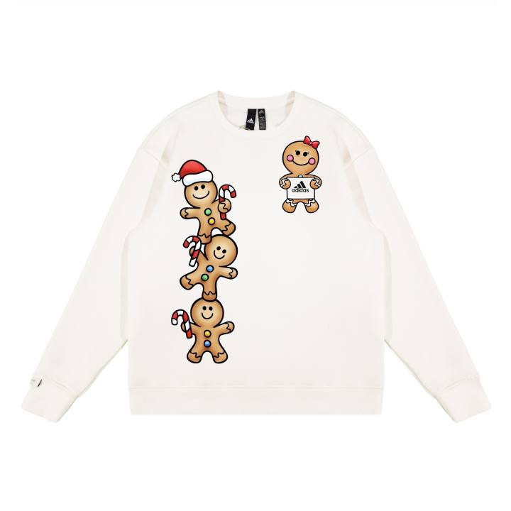 Adidas Adidas Sweatshirts Unisex White Crew Neck Moderate Regular