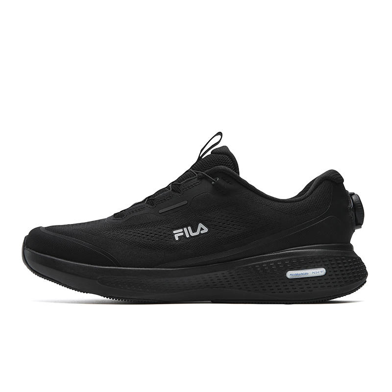 FILA BOA NUVOLE RUN 3+ Cushioning Abrasion Resistant Breathable Coverage Support Low top Running Shoes Men's Black