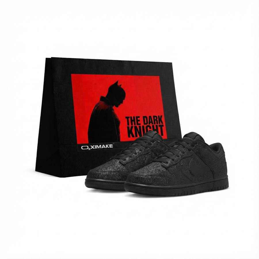 Nike Nike Dunk Abrasion Resistant Slip Resistant Low top Skateboard Shoes Unisex Black Diamond