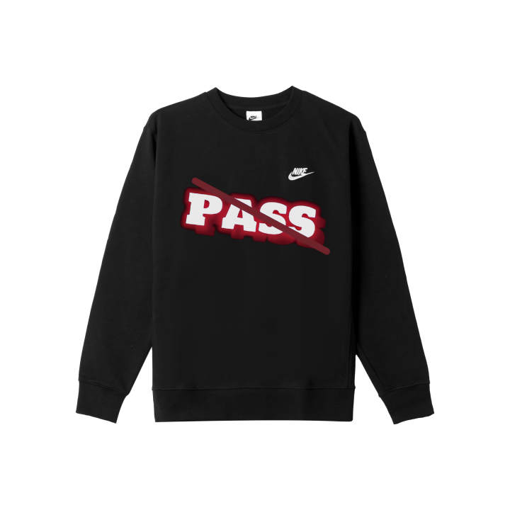 Nike Nike Sweatshirts Men's Black Crew Neck Moderate Regular