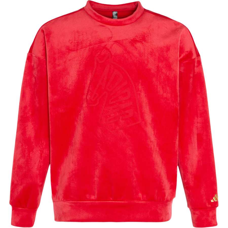Adidas Adidas CREW SWEATSHIRT Horse Year Limited CNY New Year Edition, Fleece Lined Loose Fit Crew Neck Pullover Long Sleeved