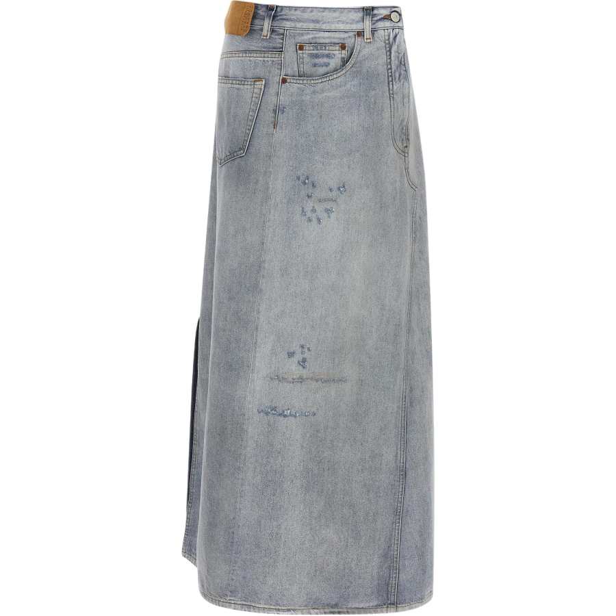 MM6 Maison Margiela Asymmetrical Distressed Skirt