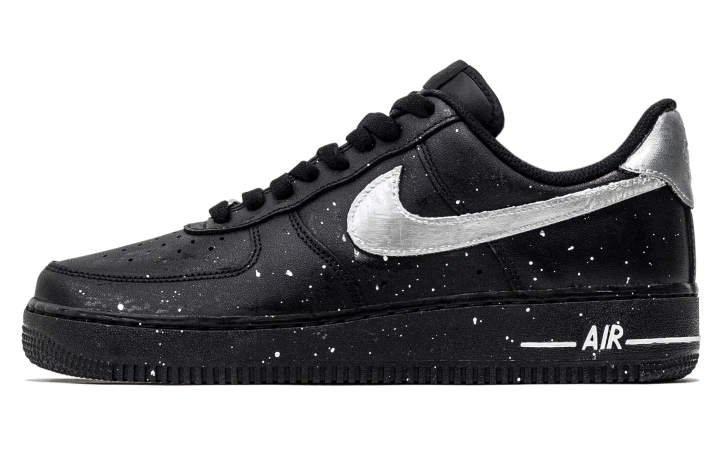 Nike Nike Air Force 1 Ink Shadow Silver Blade Skateboard Shoes Unisex Black Silver